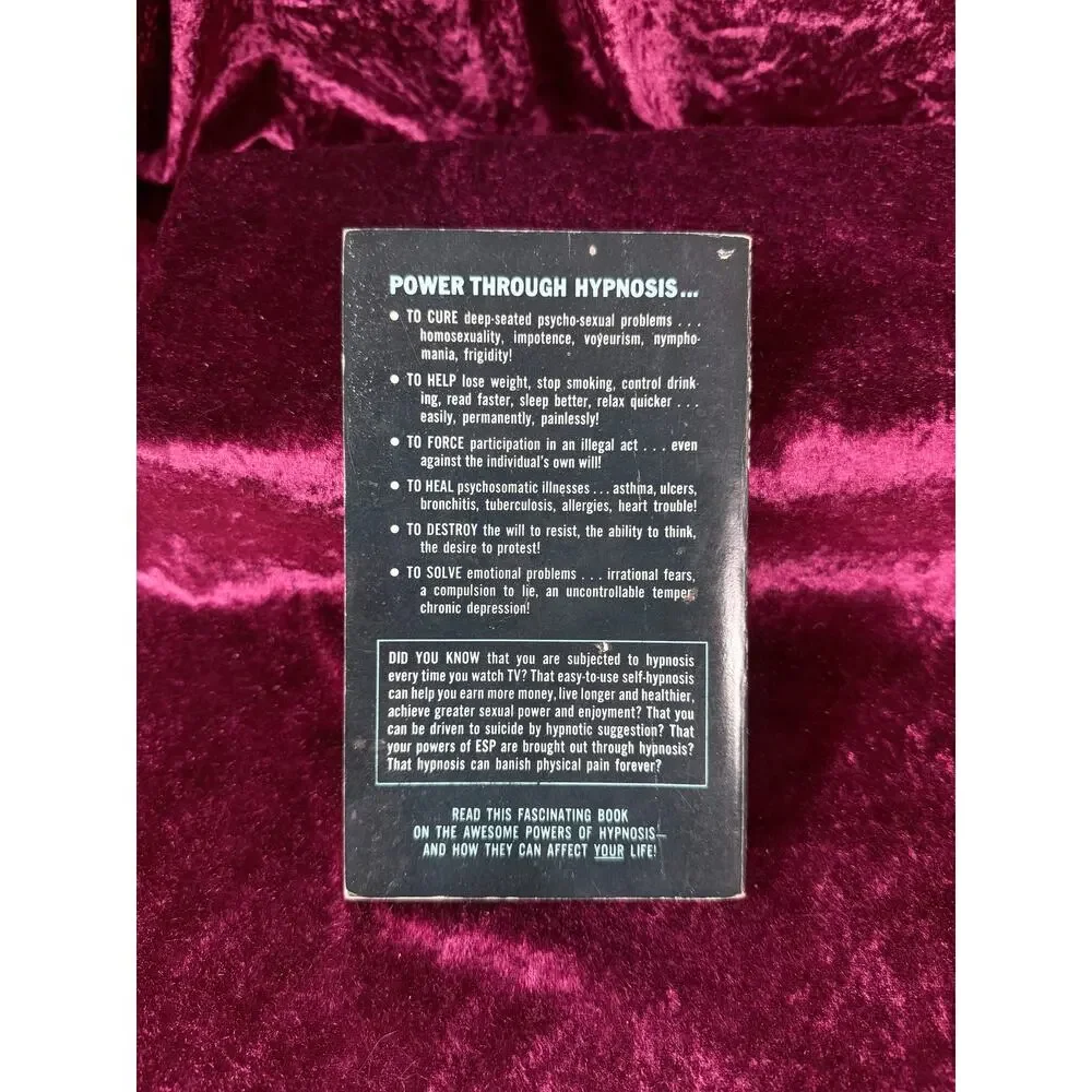 Vintage Hypnosis by H. D. Birns 1968 First Printing Award Books Paperback Book